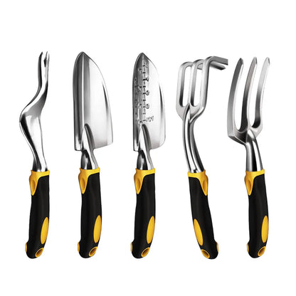 Garden Tool Hand Trowel,Rake,Cultivator,Weeder Tools with Ergonomic Handle,Garden Lawn Farmland Transplant Gardening Bonsai Tool
