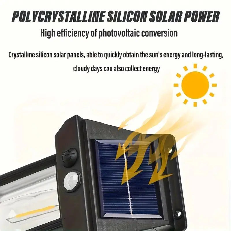 1/2/4/8 Solar Wall Lights IP44 Motion Sensor LED Lantern Wall Mounted Suitable for Outdoor Lighting on Courtyard Porch Decks
