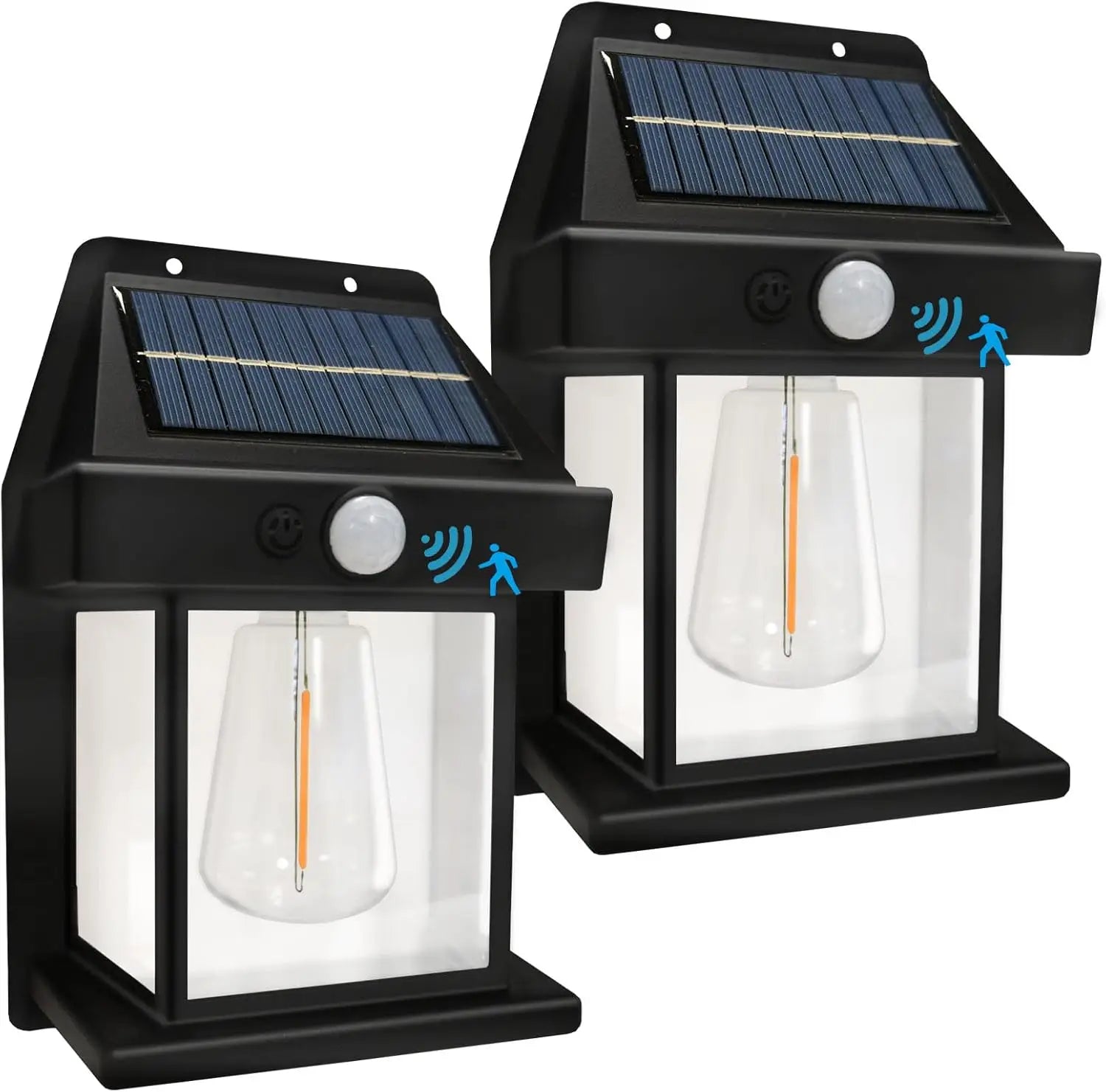 1/2/4/8 Solar Wall Lights IP44 Motion Sensor LED Lantern Wall Mounted Suitable for Outdoor Lighting on Courtyard Porch Decks